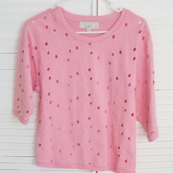 LOFT summer lace top cotton - Picture 1 of 6